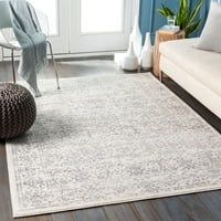 Уметнички ткајачи Роми Ориентална област килим, слонова коска средна сива боја, 6'7 9 '