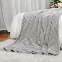 Уникатни поволни цени 280gsm фланел руно фрлаат кревет ќебе, 59 78