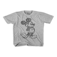 Дизни Мики скица пријатели момчиња со кратки ракави графичка маица, 2-пакувања, големини 4-18