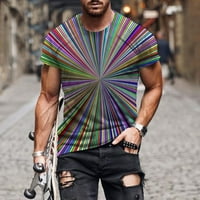 Машки кошули Обична Улица ЗА Мажи 3д Дигитално Печатење Со Кружен Врат Маица Со Кратки Ракави