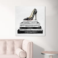 Wynwood Studio Fashion and Glam Wall Art Canvas Prints „Мода задоволство ноќ“ - црно, бело