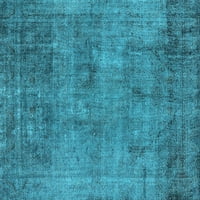 Ахгли Компанија Затворен Правоаголник Ориентални Светло Сини Индустриски Површина Килими, 7'9'