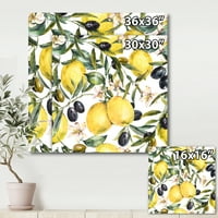 Гранки со маслиново и лимон, сликам платно уметнички принт
