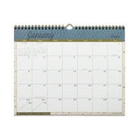 Календар на wallидови на Пен + менувач и месечен планер, -, сина и 9,75