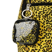 Без граници жолт ранец од купола од леопард