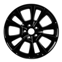Каи преиспитано ОЕМ алуминиумско тркало, сите насликани сјајни црни, се вклопуваат - калибар Dodge
