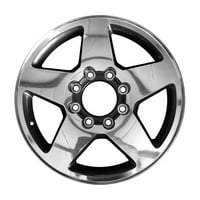 8. Преиспитано ОЕМ алуминиумско тркало, полиран В јадел на јаглен, се вклопува во 2011 година- Chevrolet Silverado 25-3500
