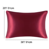 Единствени поволни цени Сатен сет на патент за затворање перници Бургундија 20 x36