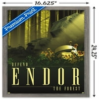 Војна на ѕвездите: Endор - Видете Ја Шумата Од Расел Прошетки Ѕид Постер, 14.725 22.375 Врамени