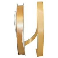 Reliant Ribbon Single Face Satin All Iim Iim Iim Iim Iim Imiate Gold Polyester Ribbon, 3600 0,62