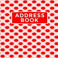 Книга за адреса: Современ телефонски именик, адреси, факс, е -пошта, веб -страница, деловни контакти, тетратка, црвени точки