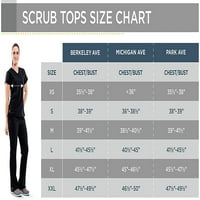 Medline Madison Ave Unise Stretch Pocket Scrub Top