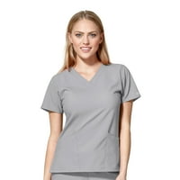 Чудовик W 6255-Women-Women's Basic V-вратот за чистење на вратот