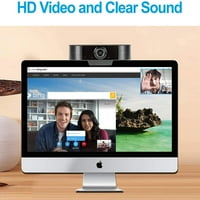 1080p HD веб-камера со микрофон, веб-камера за веб-камера за конференции за игри, USB компјутерска камера за Mac XBO YouTube