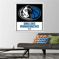 Далас Маверикс - Постер за лого wallид со магнетна рамка, 22.375 34