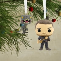 Hallmark Jurassic World Dominion Owen и Blue Funko Pop