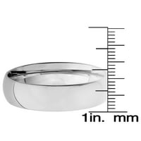 Крајбрежен накит со висок полиран завршен титаниумски бенд прстен