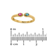 Персонализиран семеен прстен со до два матични камења