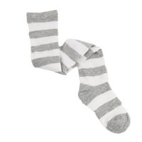 Биплут Чорапи Боја Блок Шарени Жени Над Коленото Бутот Високи Чорапи За Божиќ