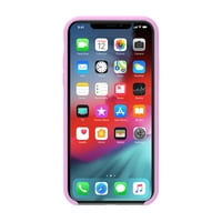 курл iPhone XS Ма Силиконски Моден Случај-Розова Дизајн