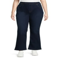 Тера и Скај женски плус големина на фармерки за влечење на подигање, големини 0x-4x