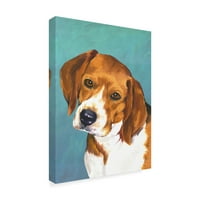 Трговска марка ликовна уметност „Портрет за кучиња Бигл“ платно уметност од illил Сандс