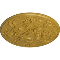 1 4 OD 1 4 P Медалјон на таванот на Баил, рачно насликано иридисен злато