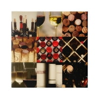 Indудувачи на таблети, loversубители на вино колаж гроздобер шишиња традиционални вино корпи, 30, дизајн од Гејл Пек