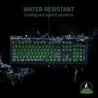 Razer BlackWidow Крајната-Вода И Прашина Отпорни Позадинско Осветлување Механички Игри Тастатура Со Razer Зелени Прекинувачи