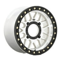 Powersports Алуминиум Раб KS ГРАНАТА BEADLOCK 15x7in Машински Финиш, KS23557044510