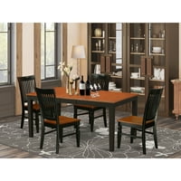 Niwe5-BCH-W кујна маса во собата Со Кујна Маса И Дрво Седиште Јадење Столици Во Црна И Цреша