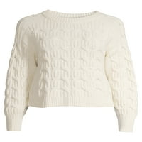 Scoop Crewneck Cable Clit Jumper Women's Women's