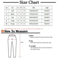 Вонкос Обични Панталони За Жени На Продажба-Лесно Лабаво Вклопување Со Џебови Цветни Печатени Панталони За Контрола На Стомакот