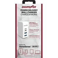 DigiPower 41W USB Тип-C 3-ПОРТА AC Ѕид Полнач