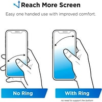 Itouch Метал Телефонски прстен за зафаќање на држач за држач за степени за универзални мобилни телефони сребро