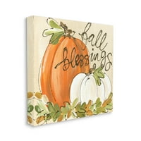 Есенски благослов тиква тиква од празник за празник графичка уметничка галерија завиткана платно печатење wallидна уметност
