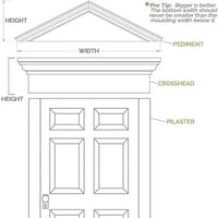 Ekena Millwork 26 W 13-3 8 H 2-3 4 P Сегмент Арх, мазна архитектонска оценка ПВЦ комбинација педимент