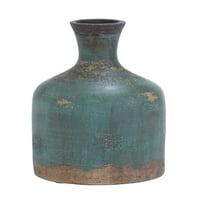 Долга трајна вазна со шише со теракота со богата боја