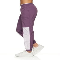 Вршени панталони за жени во Reebokенски, ткаени панталони со предни џебови и џеб на задниот патент