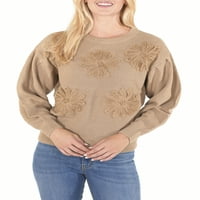 Став непознат женски џемпер од цветни капчиња