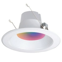 Глобус Електрични Wi-Fi Паметни Боја-Менување-RGB Подесување-Бела 11-Вати Доградба Вдлабнати Светлина Комплет