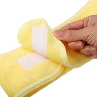 Единствени договори за глава за пешкири за коса за жени со самолеплива лента жолта