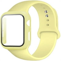 Случај+ Ремен За Apple Watch Band Силиконски Нараквици Со Заштитник На Екранот Cover Iwatch SE