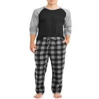 Хенес машка термичка екипа на вафли и XTemp Cozy Fleece Claid Pant