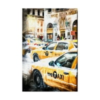 Трговска марка ликовна уметност „Canујорк такси“ платно уметност од Филип Хугонард