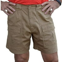 Мажи Обични Раширени Карго Шорцеви Панталони До Колена Повеќе Џебови Дното Плажа