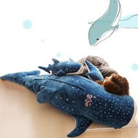 Сијали Симпатична Ајкула Кадифен Играчка Голема Риба Платно Кукла Кит Полнети Деца Роденденски Подарок