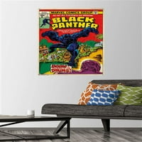 Марвел Стрипови-Црн Пантер-Покритие # Ѕид Постер Со Притисни Иглички, 22.375 34