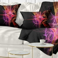 DesignArt Purple Bright Star - Апстрактна перница за фрлање - 12x20