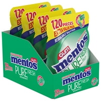 Ментос чиста свежа гума за џвакање без шеќер со ксилитол, копја, торба за откуп на рефус